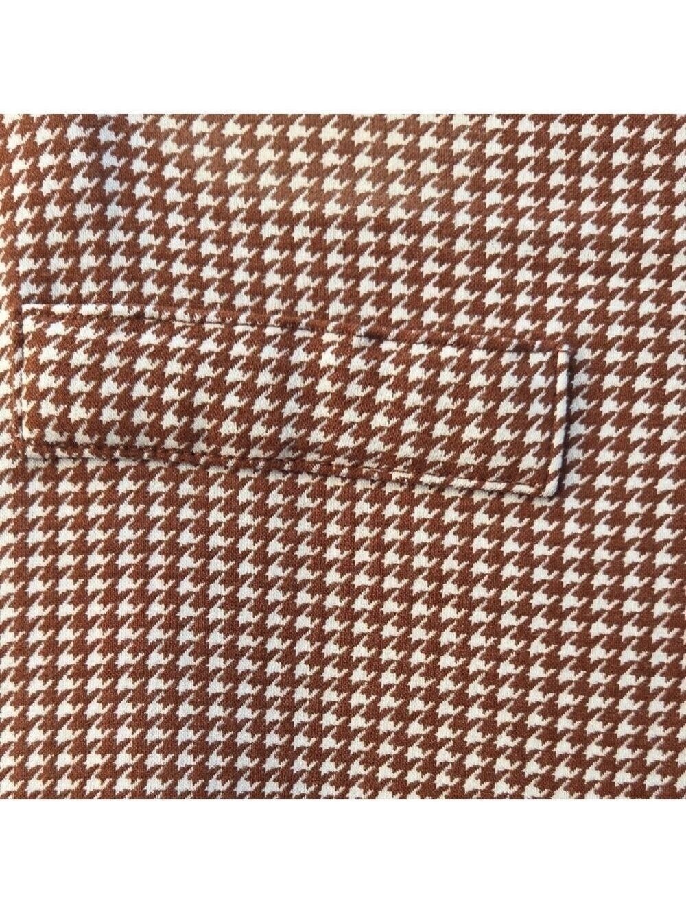 Jules & Leopold Brown Houndstooth Checkered Chinos - Picture 6 of 7